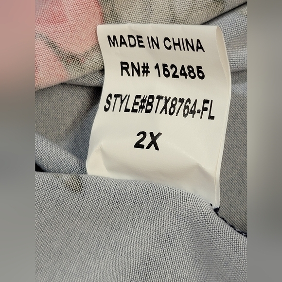 PAPERMOON BASIMA FOR STITCH FIX Women's 2X Crisscross Strap Floral Tank… - Picture 8 of 11